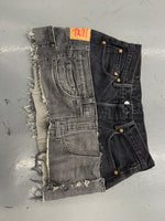 Load image into Gallery viewer, Gray Denim Double Mini Skirt
